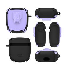 Custodia protettiva divisa per Bose QuietComfort Earbuds Big Shark 2 generazione (viola)
