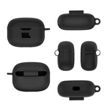 Custodia protettiva antipolvere impermeabile in silicone per cuffie JBL Vibe Beam (nera)
