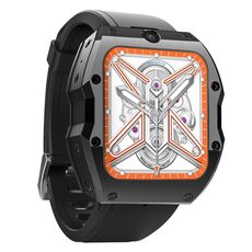 Modello X 1,99 pollici IP68 impermeabile Android 9.0 4G Dual Camera Ceramics Smart Watch, specifica: 2G + 16G (nero)