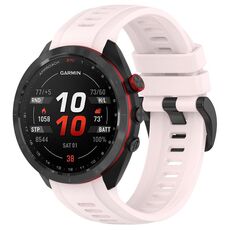 Per Garmin Approach S70 42mm 20mm Cinturino sportivo in silicone (rosa)