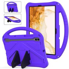 Per Samsung Galaxy Tab S8 Custodia per tablet antiurto EVA con supporto (viola)