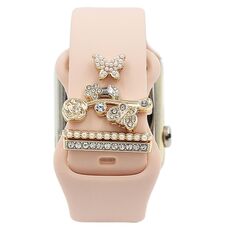 3 pz/set Smart Watch cinturino in silicone anello decorativo farfalla fibbia cinturino decorazioni(6)