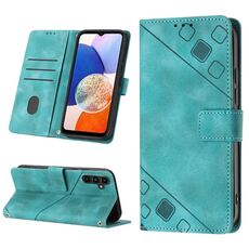 Custodia in pelle goffrata per Samsung Galaxy S23 FE 5G (verde)