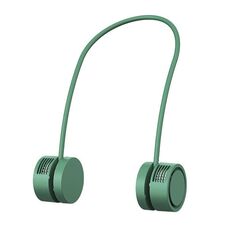 DQ209 Diffusore di aromi muto portatile appeso al collo piccolo ventilatore (verde)