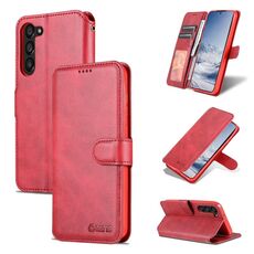 Per Samsung Galaxy S23 5G AZNS Calf Texture Custodia in pelle a conchiglia orizzontale (rosso)