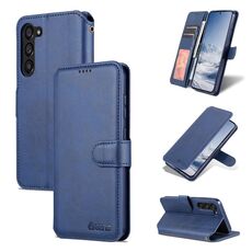 Per Samsung Galaxy S23 5G AZNS Calf Texture Custodia in pelle a conchiglia orizzontale (blu)