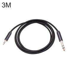 3662BK Cavo audio stereo maschio da 3,5 mm a maschio da 6,35 mm, lunghezza: 3 m