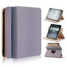 Per custodia per tablet in pelle universale rotante da 6 pollici (viola)