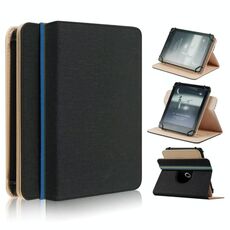 Per custodia per tablet in pelle universale rotante da 6 pollici (nero)