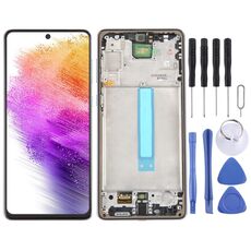 Per Samsung Galaxy A73 5G SM-A736B Schermo LCD OLED per digitalizzatore Assemblaggio completo con cornice