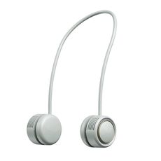 DQ210 Diffusore di aromi muto portatile appeso al collo piccolo ventilatore (verde ghiaccio)