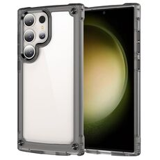Custodia per Samsung Galaxy S22 Ultra 5G Skin Feel TPU + PC (nero trasparente)