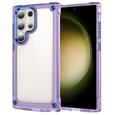 Custodia per Samsung Galaxy S22 Ultra 5G Skin Feel TPU + PC (viola trasparente)