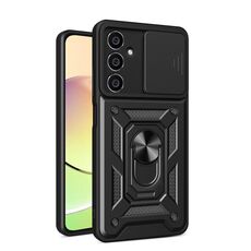 Per Samsung Galaxy S23 FE 5G Cover per fotocamera scorrevole Design Custodia per telefono in TPU + PC (nero)