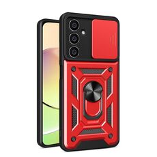 Per Samsung Galaxy S23 FE 5G Cover per fotocamera scorrevole Design Custodia per telefono TPU + PC (rosso)