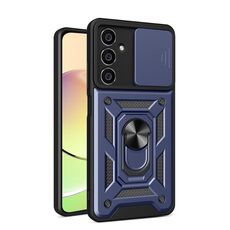Per Samsung Galaxy S23 FE 5G Cover per fotocamera scorrevole Design Custodia per telefono in TPU + PC (blu)