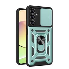 Per Samsung Galaxy S23 FE 5G Cover per fotocamera scorrevole Design Custodia per telefono TPU + PC (verde)