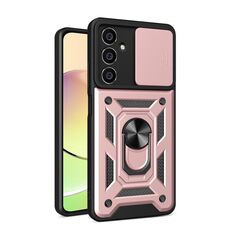 Per Samsung Galaxy S23 FE 5G Cover per fotocamera scorrevole Design Custodia per telefono in TPU + PC (oro rosa)