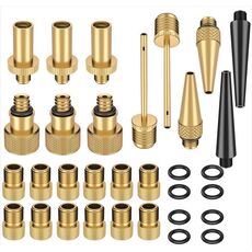Set di adattatori per valvole per biciclette SV/AV/DV 32 in 1 Accessori per pompe a sfera per bici
