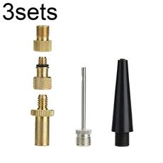 3sets 5 in 1 SV/AV/DV Set di adattatori per valvole per biciclette Accessori per pompe a sfera per bici