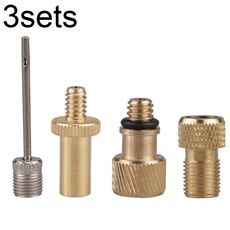 3 set 4 in 1 SV/AV/DV Set di adattatori per valvole per biciclette Accessori per pompe a sfera per bici