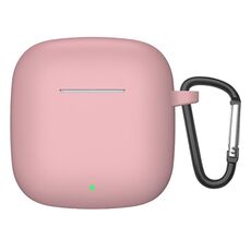 Custodia protettiva per auricolari in silicone antiurto per Huawei Freebuds SE2 con gancio (rosa)