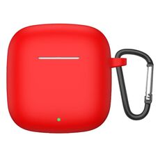 Custodia protettiva per auricolari in silicone antiurto per Huawei Freebuds SE2 con gancio (rosso)