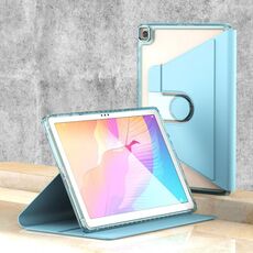 Per Huawei MatePad T10 / T10S Clear 360 Rotation Stand Custodia per tablet in pelle intelligente (Baby Blue)