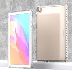 Custodia per tablet antiurto in acrilico trasparente per Huawei MatePad T10 / T10S (bianca)