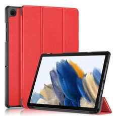 Per Samsung Galaxy Tab A9 2023 Custodia per tablet in pelle pieghevole a 3 pieghe (rossa)