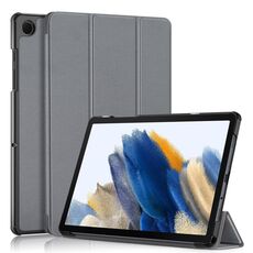 Per Samsung Galaxy Tab A9 2023 Custodia per tablet in pelle pieghevole a 3 pieghe (grigio)