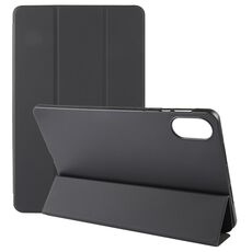 Per Honor Pad X9 / X8 Pro Custodia per tablet in pelle pieghevole a 3 colori tinta unita (nero)