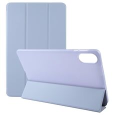Per Honor Pad X9 / X8 Pro Custodia per tablet pieghevole in pelle tinta unita a 3 pieghe (lavanda)