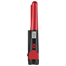 Rilevatore di metalli portatile Display LCD Cacciatore di tesori d'oro con torcia (rosso)