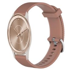 Per GarminMove Trend Cinturino per orologio in silicone strutturato con diamanti da 20 mm (marrone)