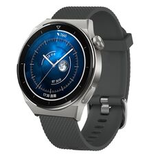 Per Huawei Watch GT3 Pro 43mm 20mm Cinturino in silicone testurizzato con diamanti (grigio scuro)