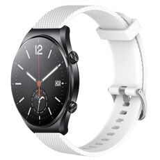 Per Xiaomi Mi Watch S1 Cinturino in silicone testurizzato con diamanti da 22 mm (bianco)