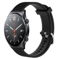 Per Xiaomi Mi Watch S1 Cinturino per orologio in silicone testurizzato con diamanti da 22 mm (nero)
