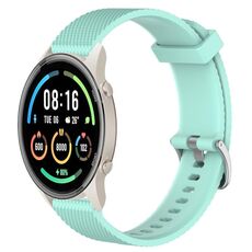 Per Xiaomi Mi Watch Sport Cinturino per orologio in silicone testurizzato con diamanti da 22 mm (verde acqua)