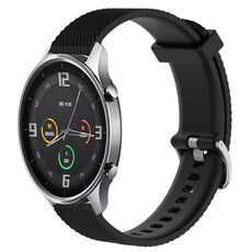 Per Xiaomi Mi Watch Color 22mm Cinturino in silicone testurizzato con diamanti (nero)
