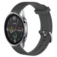 Per Xiaomi Mi Watch Color 22mm Cinturino in silicone testurizzato con diamanti (grigio scuro)