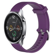 Per Xiaomi Mi Watch Color 22mm Cinturino in silicone testurizzato con diamanti (viola)