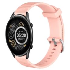 Per Xiaomi Haylou RT2 LS10 Cinturino per orologio in silicone testurizzato con diamanti da 22 mm (rosa)