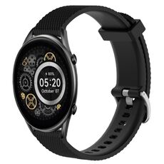 Per Xiaomi Haylou RT2 LS10 Cinturino per orologio in silicone testurizzato con diamanti da 22 mm (nero)