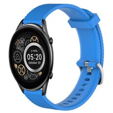Per Xiaomi Haylou RT2 LS10 Cinturino per orologio in silicone testurizzato con diamanti da 22 mm (blu cielo)