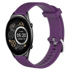 Per Xiaomi Haylou RT2 LS10 Cinturino per orologio in silicone testurizzato con diamanti da 22 mm (viola)