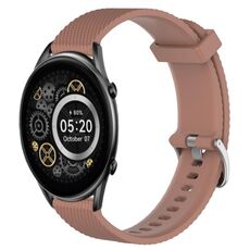 Per Xiaomi Haylou RT2 LS10 Cinturino per orologio in silicone testurizzato con diamanti da 22 mm (marrone)