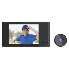 SN520AD Schermo da 3,5 pollici 2.0MP Telecamera di sicurezza Spioncino digitale Spioncino per porta (Nero)