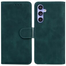Per Samsung Galaxy S23 FE 5G Skin Feel Custodia per telefono in pelle a conchiglia di colore puro (verde)