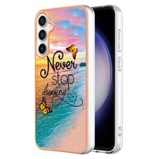 Per Samsung Galaxy S23 FE 5G Galvanotecnica IMD TPU Custodia per telefono (Dream Butterfly)